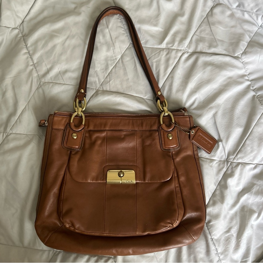 Coach Brown Leather Shoulder Bag